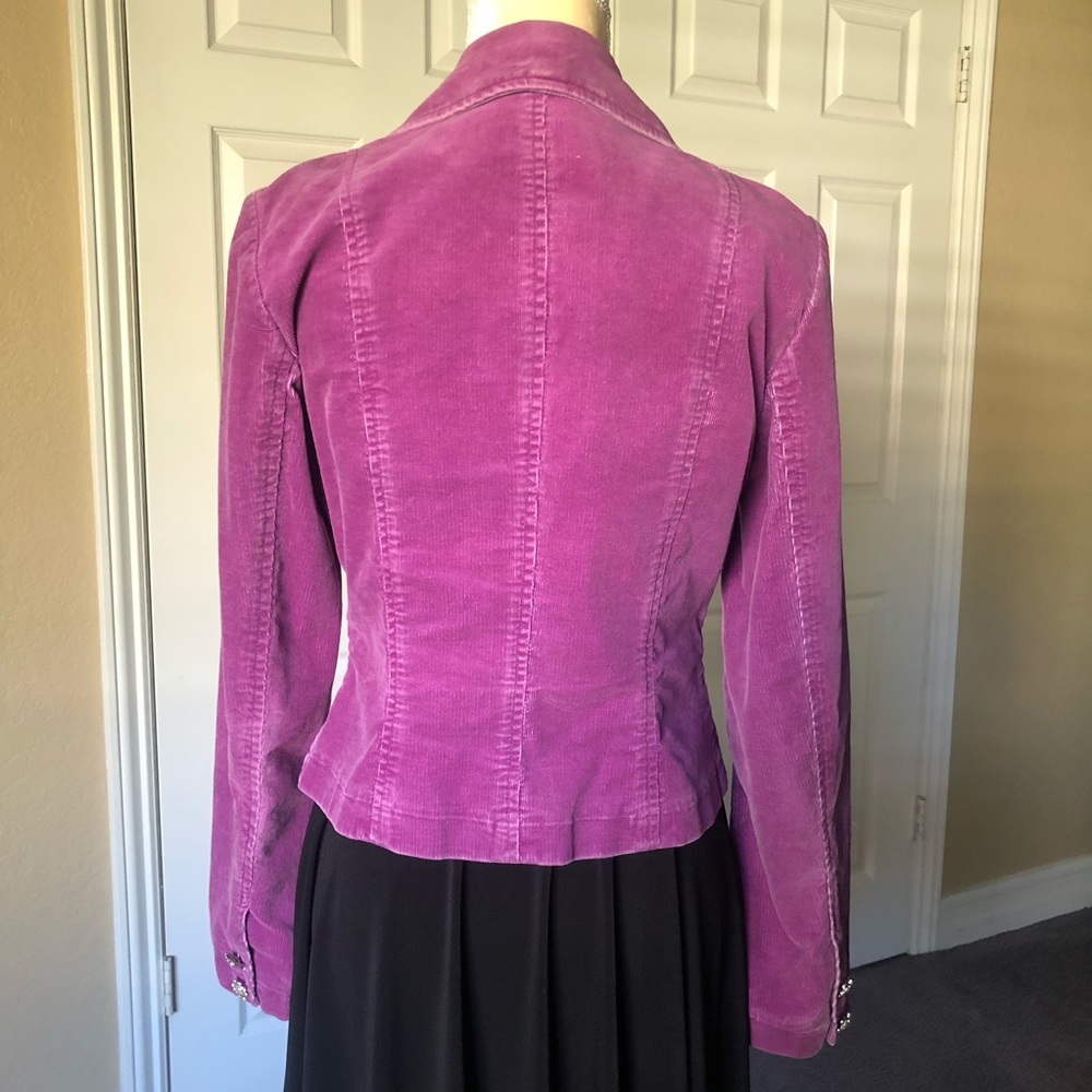 INC INTERNATIONAL CONCEPTS CORDUROY JACKET SIZE S MAUVE VIOLET COLOR - Picture 4 of 16